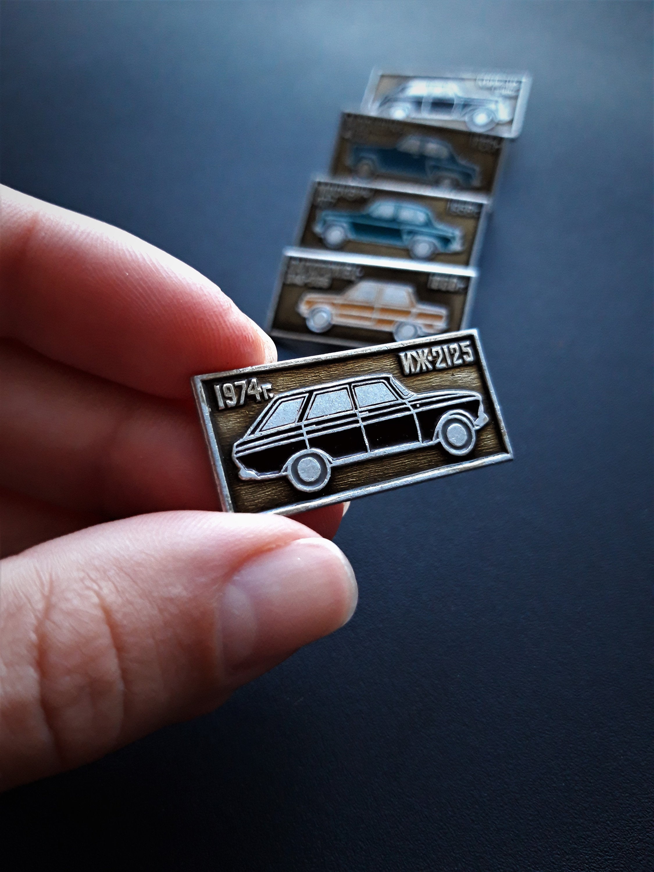 Retro cars pins. Set of 5 pins. Soviet cars models badges. Etsy