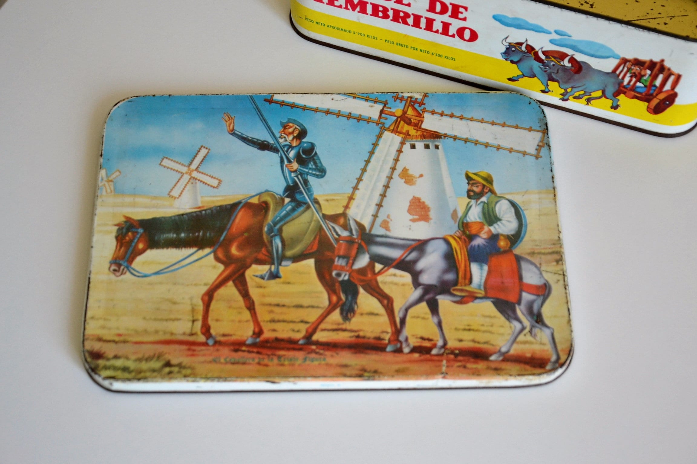 Don Quixote decor tin box Collectible can Don Quixote 197374s Etsy