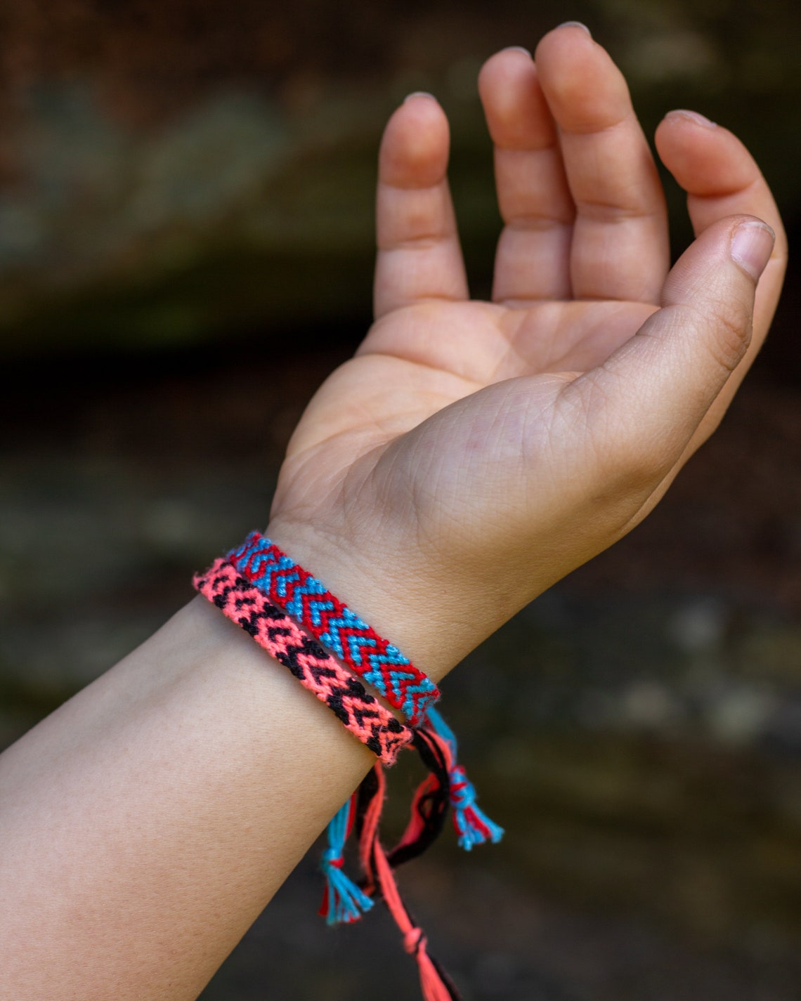 Heart Pattern Friendship Bracelet Etsy