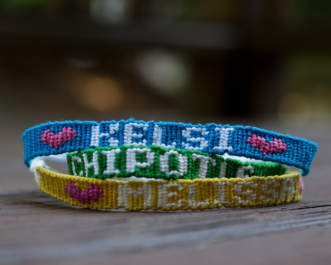 Friendship name bracelets best sale