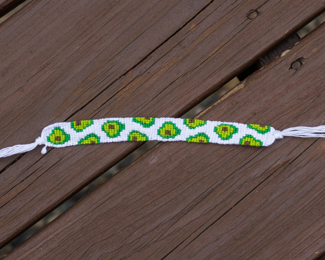 Avocado Pattern Friendship Bracelet Etsy