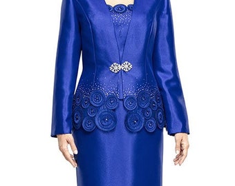 royal blue church suits for women