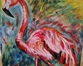 Flamingo Greeting Card, any occasion card