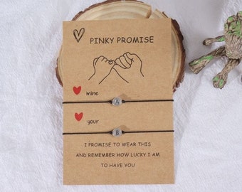 Pinky Promise Bracelet Lovers Bracelets Wife Husband Besties Gift Best Friend