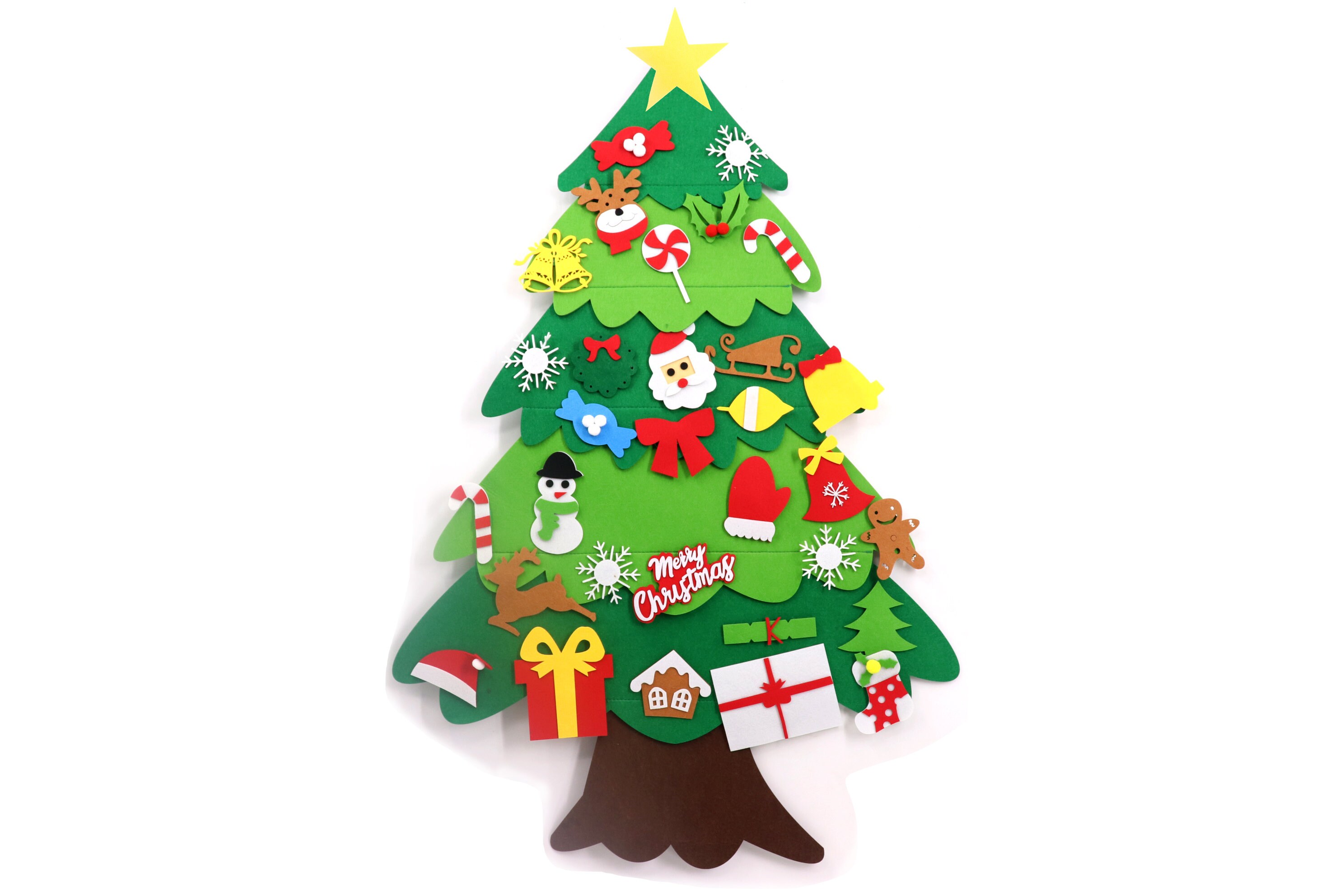 32PCS DIY Felt Christmas Tree With LED String Light Gifts for Etsy