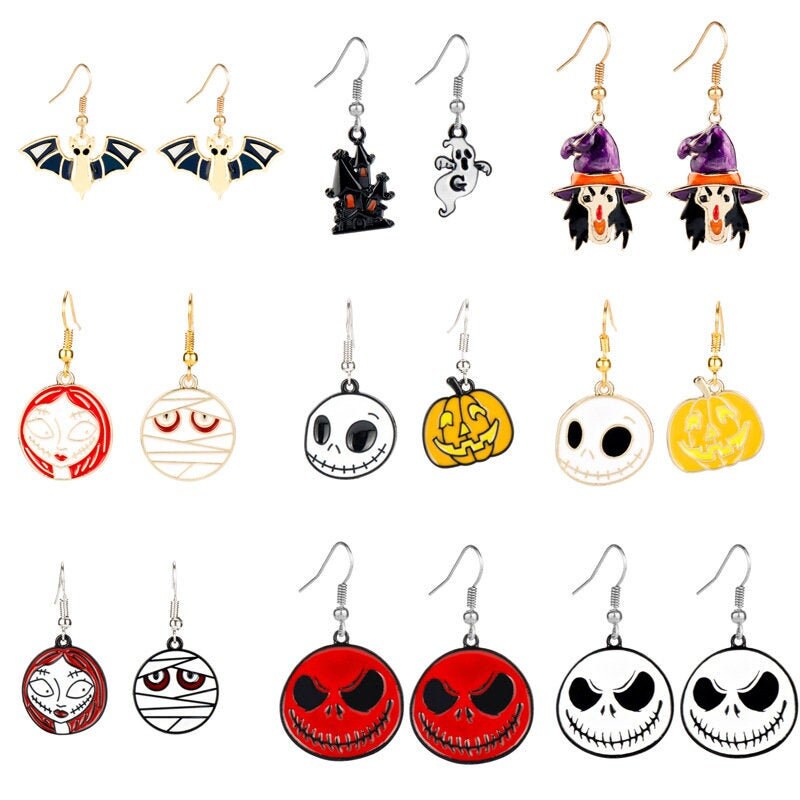 halloween dangle earrings