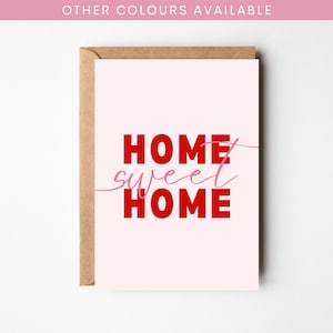 Carte A6 Home Sweet Home | Nouvelle carte pour la maison | Carte Nouvelle Maison | carte déménagement | Carte de félicitations | Bonne nouvelle maison | Cadeau pour la maison neuve