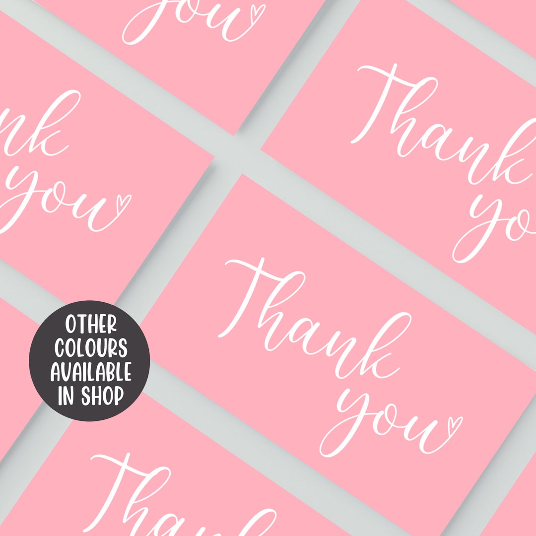 Thank You Business Cards Order Cards Minimalistic Cards Wedding Cards