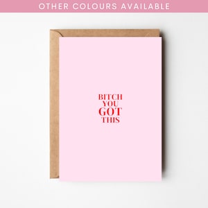 A6 chienne vous avez cette carte | vous pouvez le faire | Édifiant | Drôle | Meilleur ami | Positif | Encouragements | Inspiration | Assistance | Bonne chance