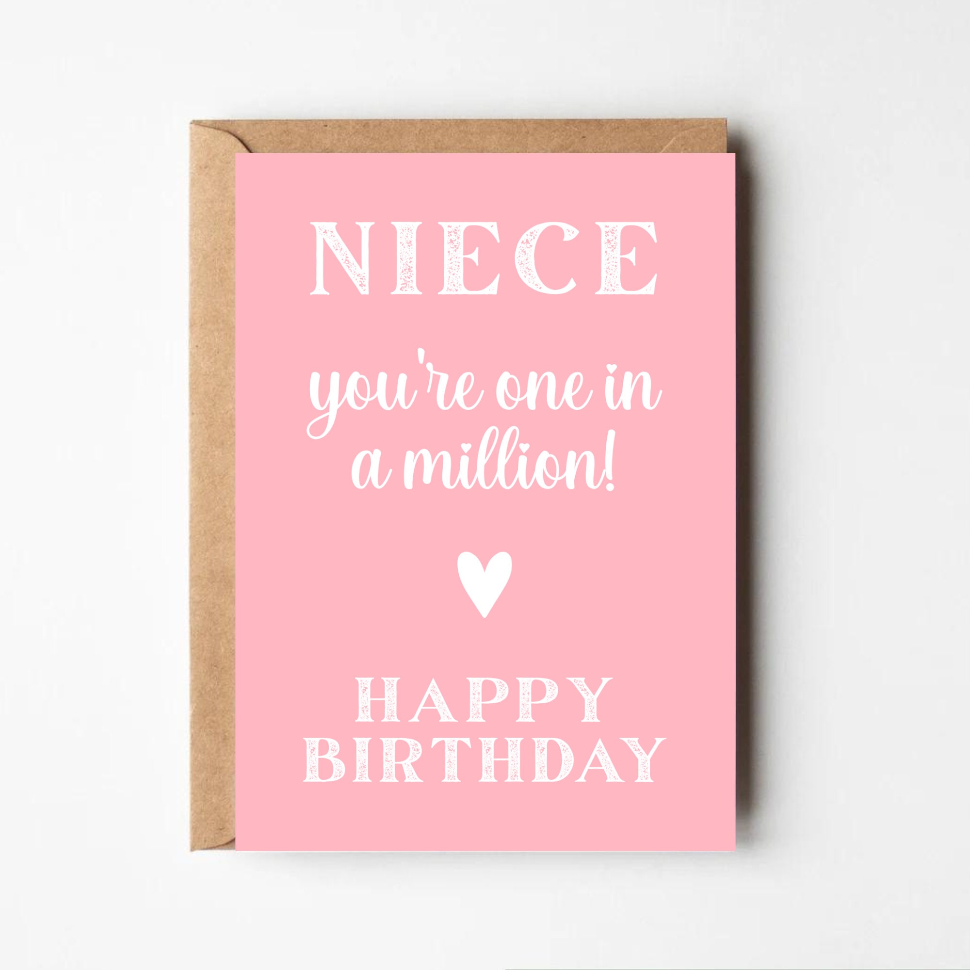 A6 Happy Birthday Niece Card Birthday Card For Niece - Etsy België