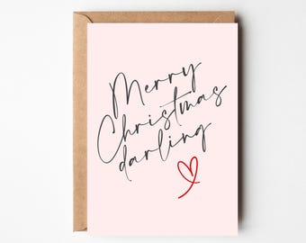 A6 Süße Weihnachtskarte | Weihnachtskarte Ehemann | Weihnachtskarte Frau | Liebe Karte | Für Freund, Freundin | Für Ihn, für Sie, Ehepartner
