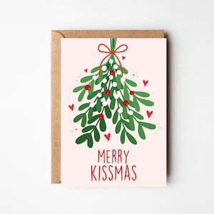 Jolie carte de Noël A6 | Carte de Noël mari | Carte de Noël femme | d'amour | Pour petit ami, pour petite amie | Pour lui, pour elle, conjoint