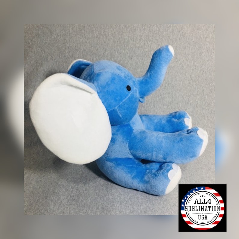 Sublimation Blank Plush Elephant/Birth Stat Elephant / Etsy