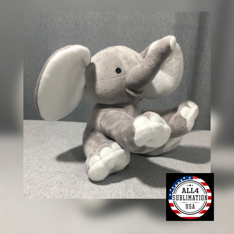 Sublimation Blank Plush Elephant/Birth Stat Elephant / | Etsy