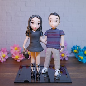 Custom Couple Figurines (100% Customizable & Custom Add-ons Available)