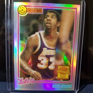 Magic Johnson ! Meilleurs joueurs de l'histoire de la NBA. Lakers mvp 5x champion du temple de la renommée nba. Lunette commémorative Earving Magic Johnson pour débutant