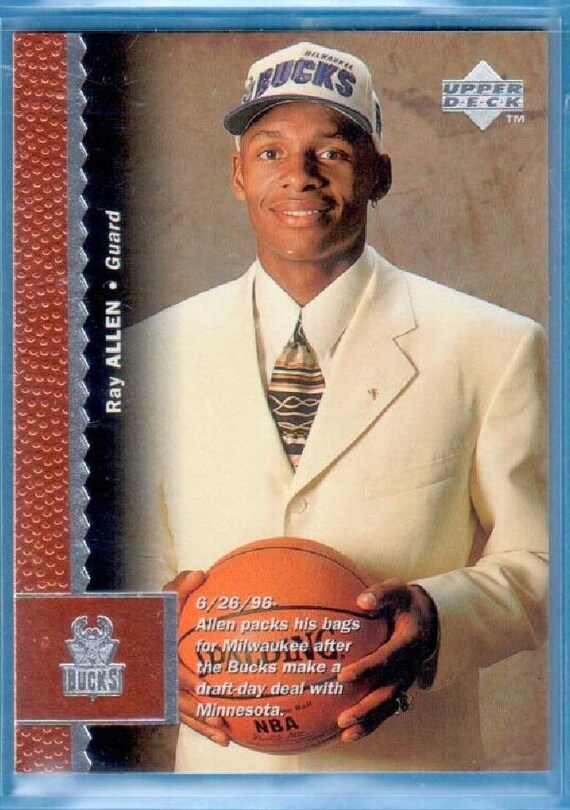 Ray Allen Rookie Card Bucs, Supersonics, Celtics, Heat. Nba Hof 3x 