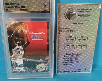Shaquille ONeal! Orlando magic lakers heat 4x nba champion mvp tnt cohost! Cultural icon phenomenon. Shaquille O'Neal 1992 rookie graded 9