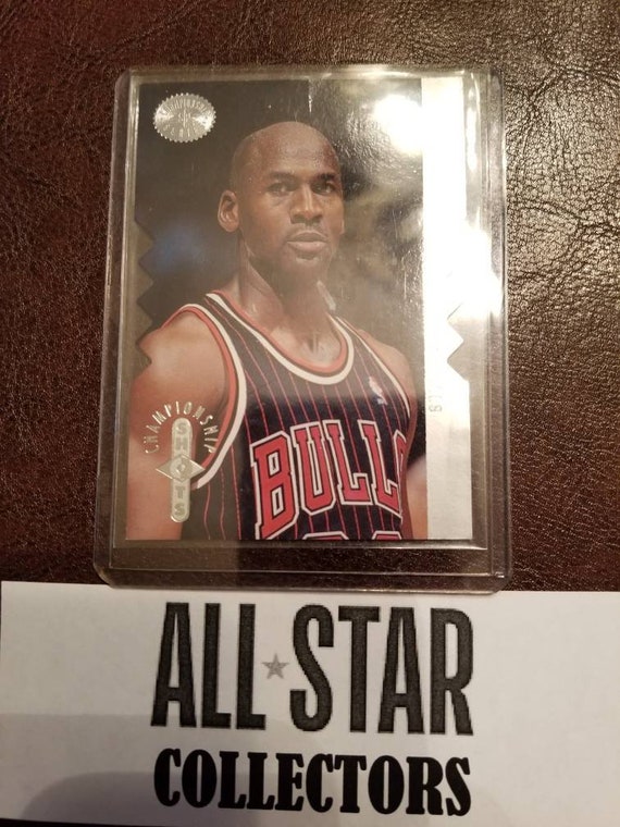 Michael Jordan! 1995-96 Special Print Championship Shots Die-cut 