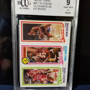 Magic Johnson ! Meilleurs joueurs de l'histoire de la NBA. Lakers mvp 5x champion du temple de la renommée nba. Earving Magic Johnson Beckett, 9e année 1980 topps recrue