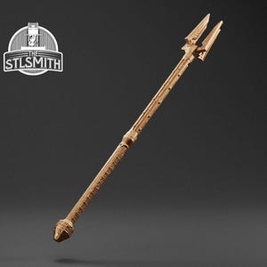 Dwarven Staff Life Size Replica Prop Kit 3D Print FDM