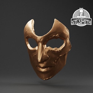 Dark Justiciar Mask BG3 STL Digital Model Cosplay 3D Printing