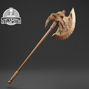 Axe of Godfrey ER Cosplay STL Digital Model 3D Printing