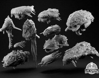 Yuuzhan Vong Ships Set Star Wars Legends Armada Model STL File 3D Print