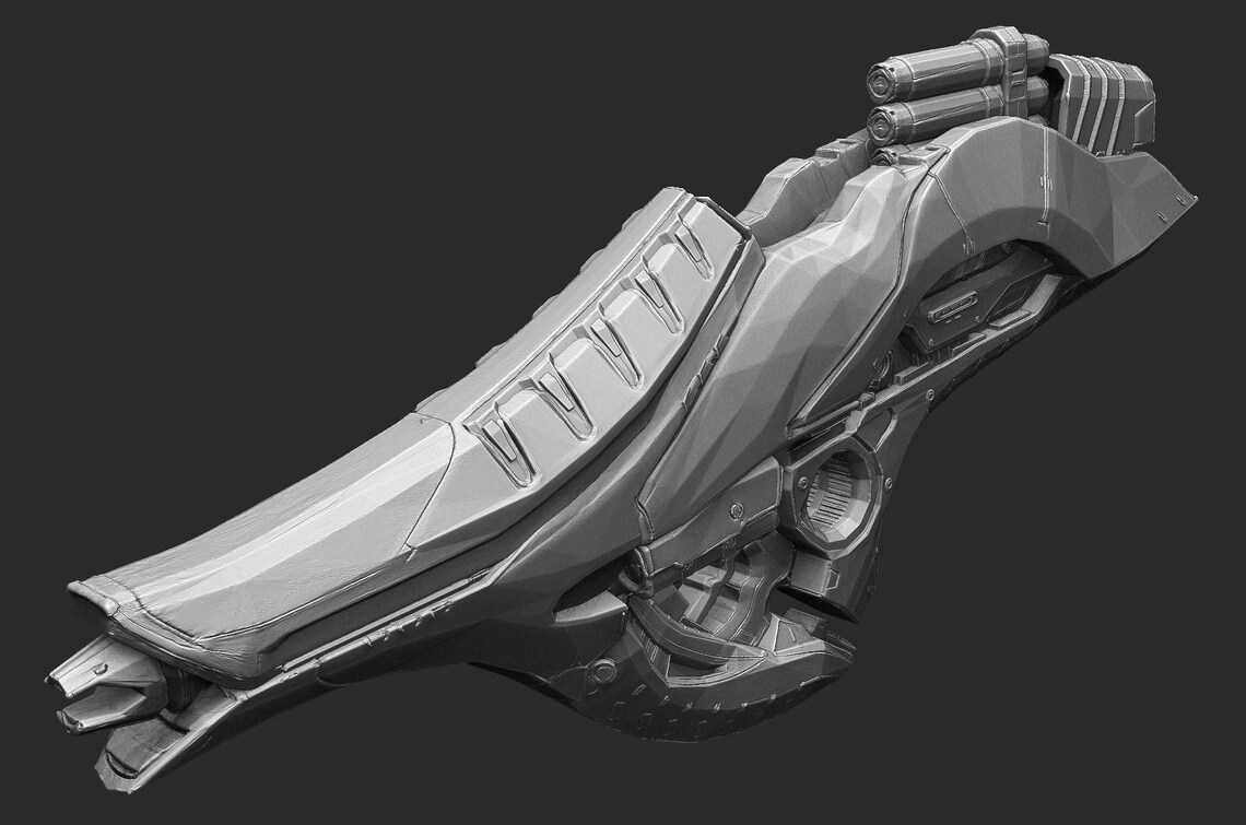 Fuel Rod Gun Halo 2 STL Digital Model 3D Print Cosplay Etsy