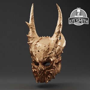 Helldusk Helmet BG3 STL Digital Model Cosplay 3D Printing