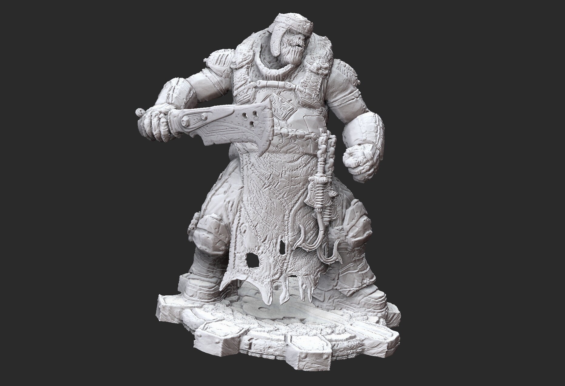 Boomer Butcher Gears of War 3D Model STL File 3D Print Etsy