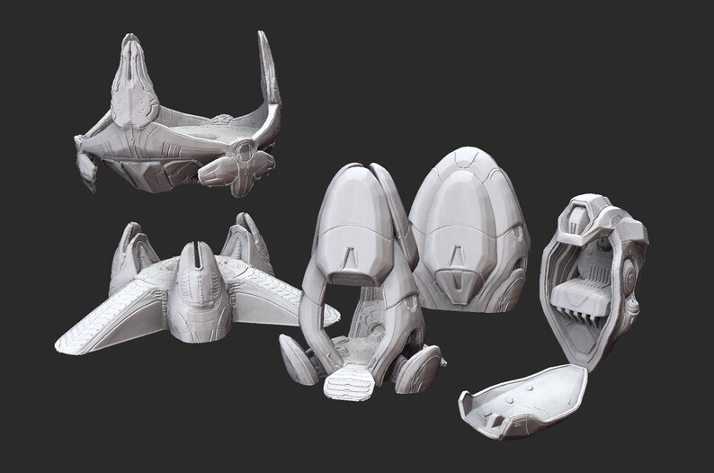 Covenant Drop Pods Watchtower Halo Reach 3D Model STL File Etsy Covenant Drop Pods Watchtower Halo Reach 3D Model STL File Etsy