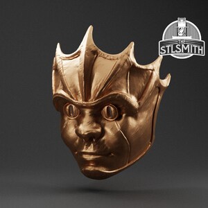 Devilfoil Mask BG3 STL Digital Model Cosplay 3D Printing