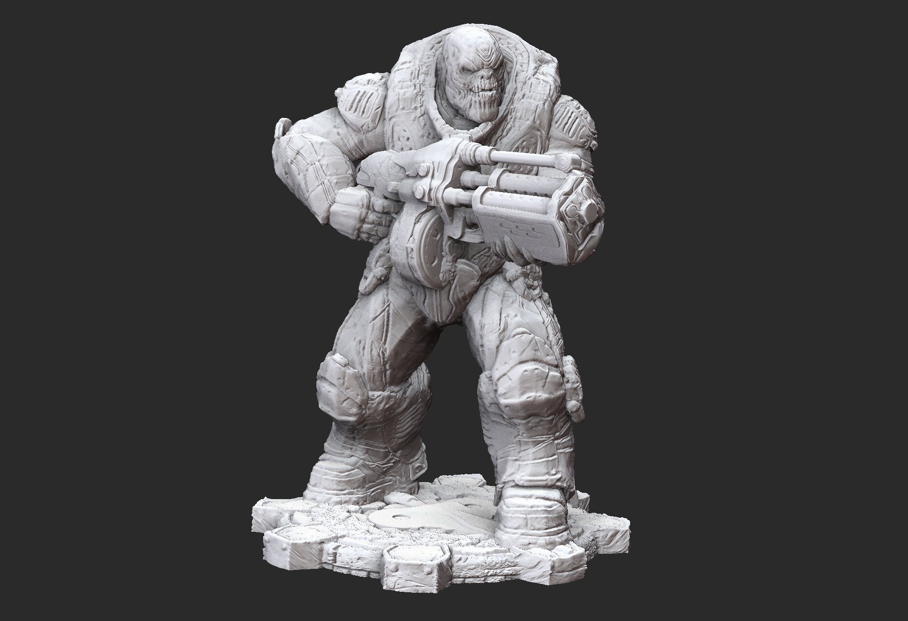 Boomer Gears of War 3D Model STL File 3D Print Etsy