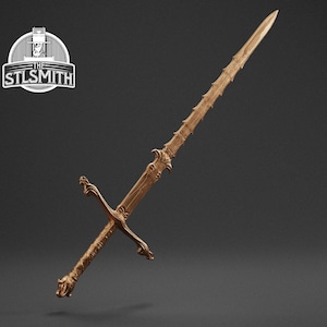 Silver Sword of The Astral Plane BG3 Cosplay STL Digital Model 3D Printing