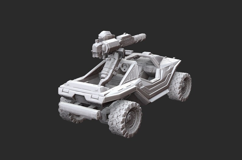 Warthog Chaingun & Gauss Halo Reach 3D Model STL File 3D Print | Etsy