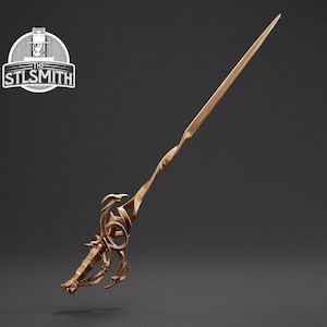 Infernal Rapier BG3 Cosplay STL Digital Model 3D Printing