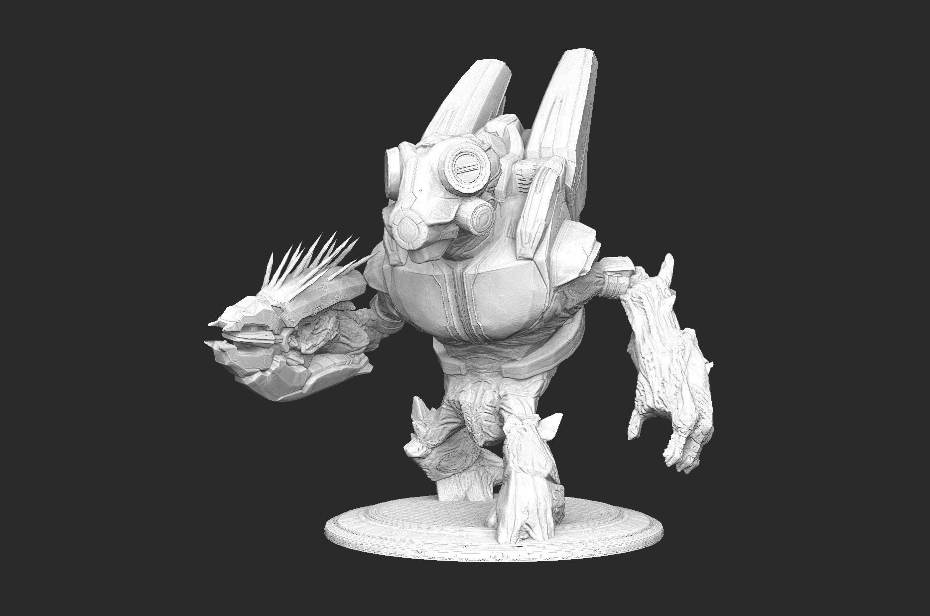 Grunt Spec Ops Halo Reach 3D Model STL File 3D Print Etsy