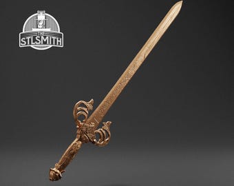 Sword of St Trina Life Size Replica Prop Kit 3D Print FDM
