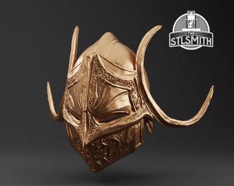 Rellana's Helm Life Size Replica Prop Kit 3D Print FDM