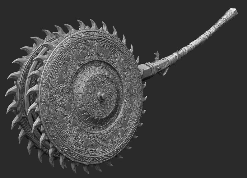 Whirligig Saw Bloodborne Cosplay STL Digital Model 3D Print