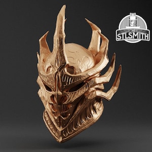 Daedric Helmet OB STL Digital Model Cosplay 3D Printing
