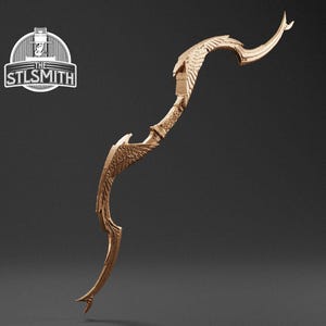 Elven Bow Life Size Replica Prop Kit 3D Print FDM