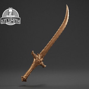 Belm Scimitar Life Size Replica Prop Kit 3D Print FDM