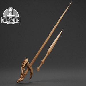 Crow Quills Sword + Knife DS3 STL Digital Model 3D Print Cosplay