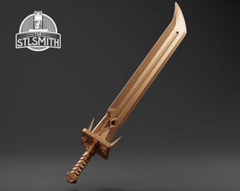 Executioner&#39;s Blade Life Size Replica Prop Kit 3D Print FDM