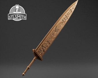 Ludwigs Holy Blade BB Cosplay STL Digital Model 3D Printing