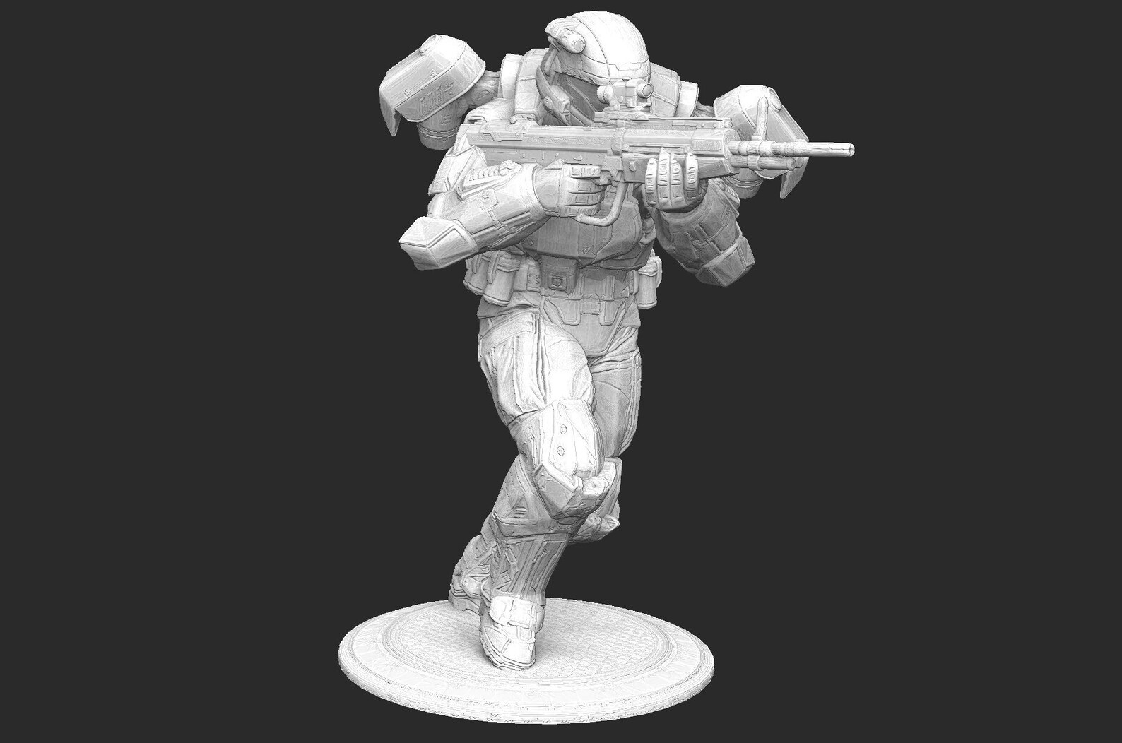 Marine ODST Bullfrog UNSC Halo Reach 3D Model STL File 3D Etsy
