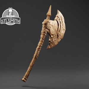 Hunter&#39;s Axe BB Cosplay STL Digital Model 3D Printing