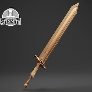 Cathedral Knight Greatsword Life Size Replica Prop Kit 3D Print FDM